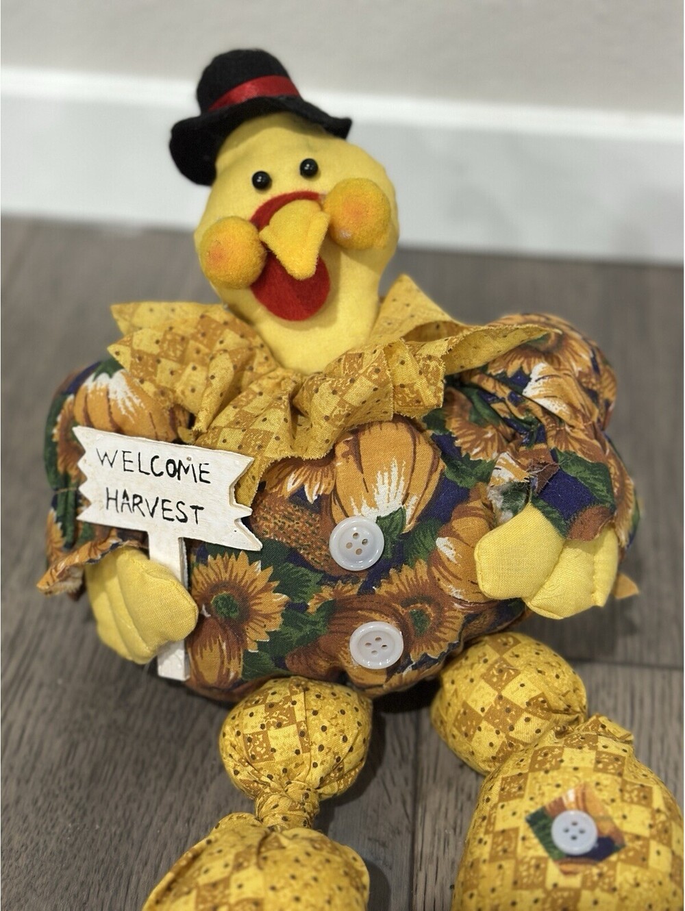 Jerry Elsner Welcome Harvest 16-inch Shelf Sitter Turkey Rare Excellent